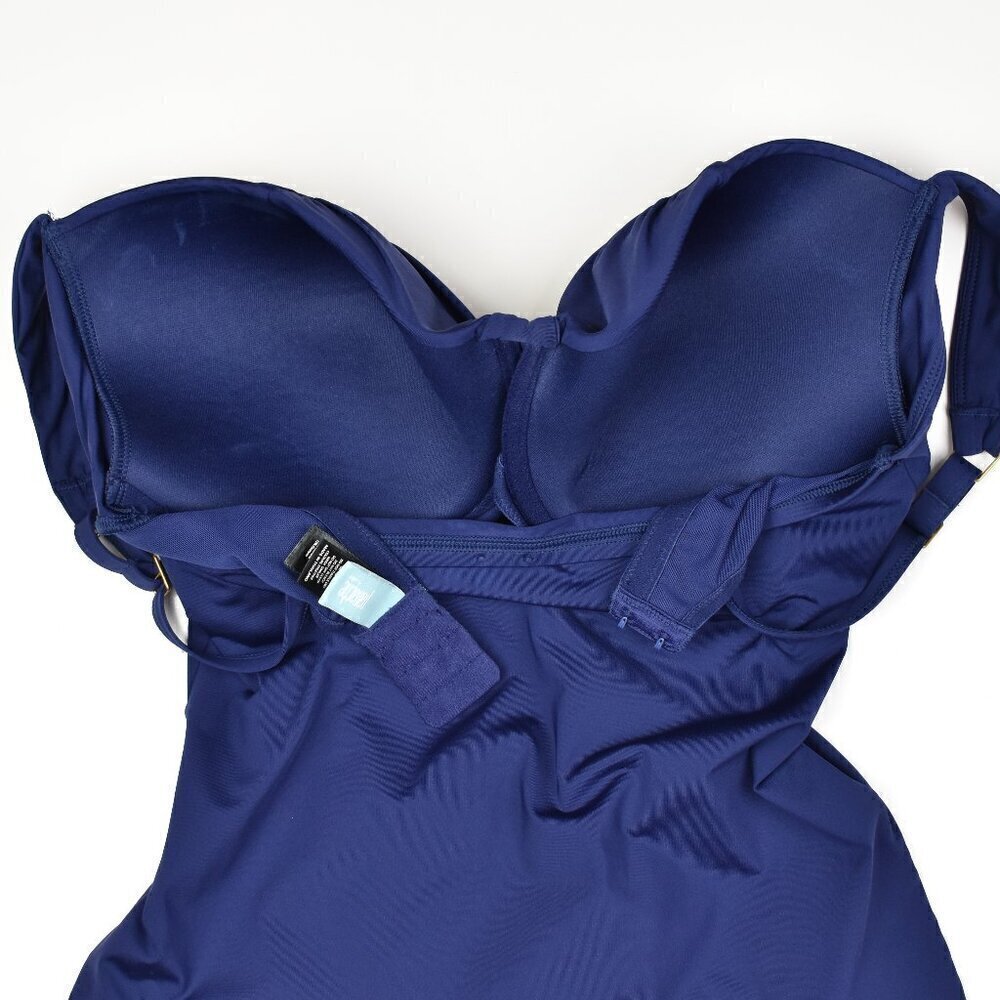 Panache Swim Annalise Ruched Molded Balconette Tankini Swim Top - Picture 6 of 8
